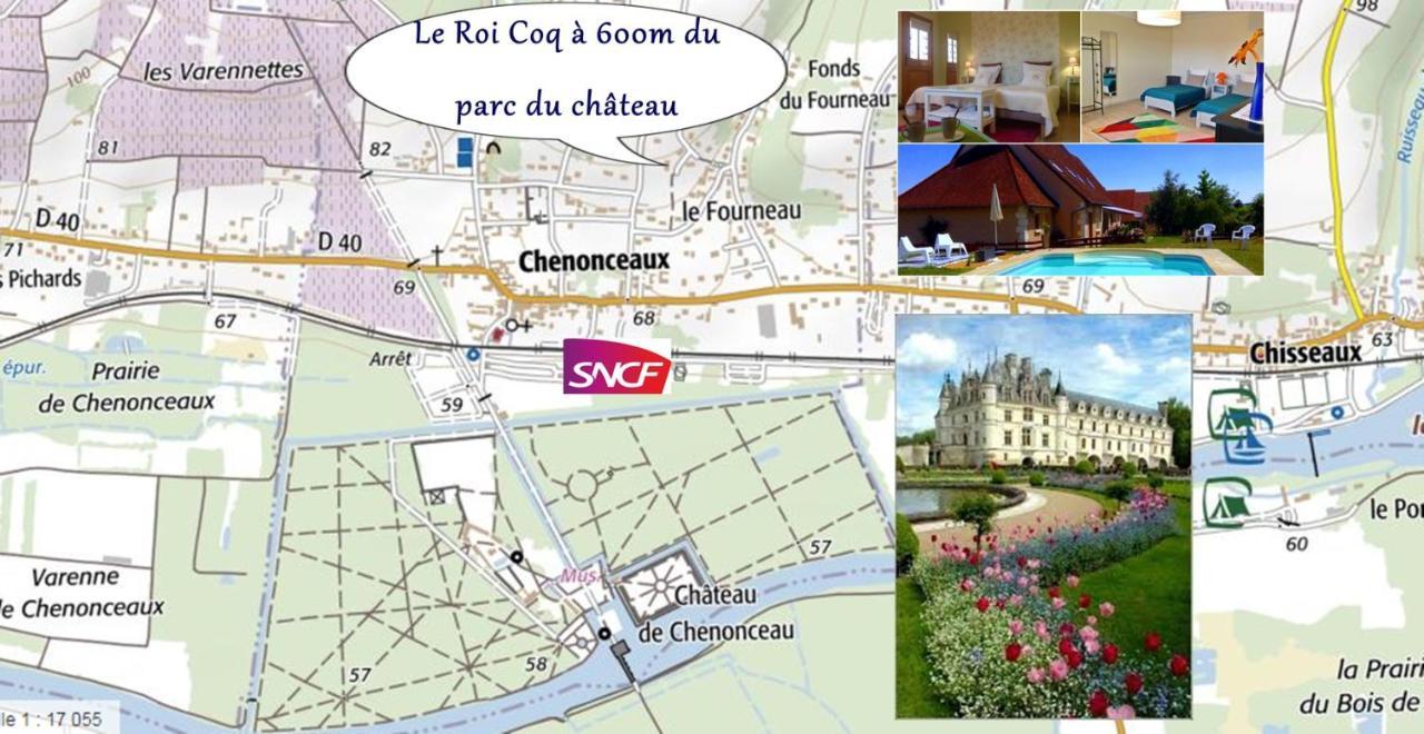 Le Roi Coq Bed and Breakfast Chenonceaux Buitenkant foto